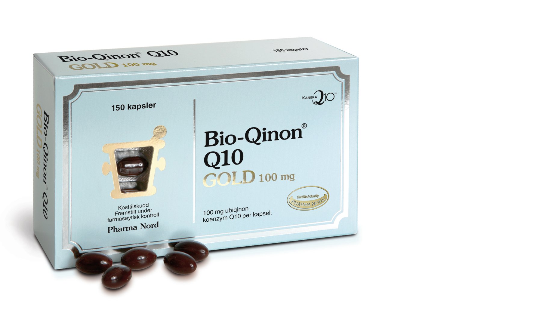 Pharma Nord Bio-Qinon Q10 GOLD 100 mg kapsler, 150 stk.