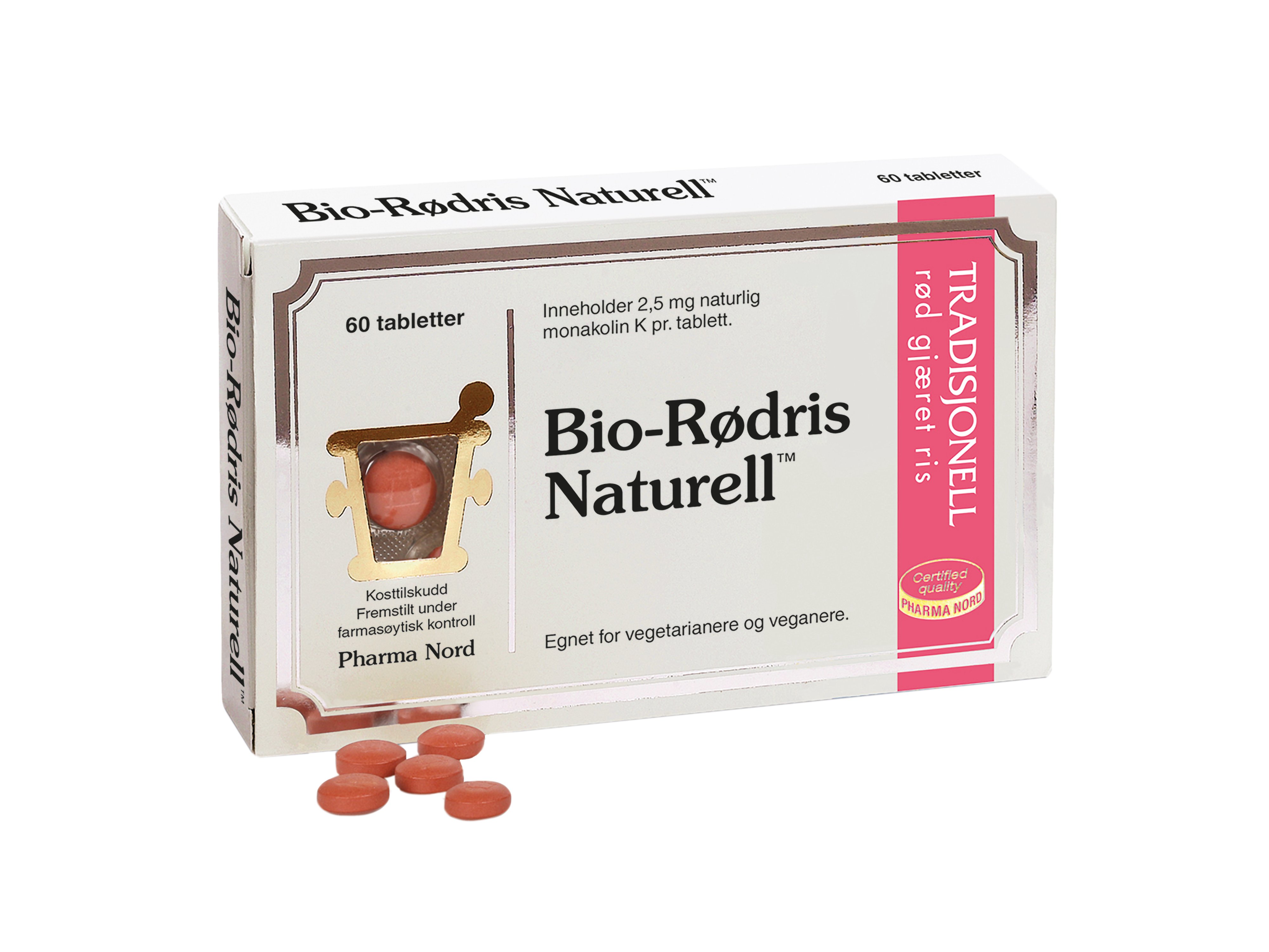 Pharma Nord Bio-Rødris Naturell, 60 tabletter