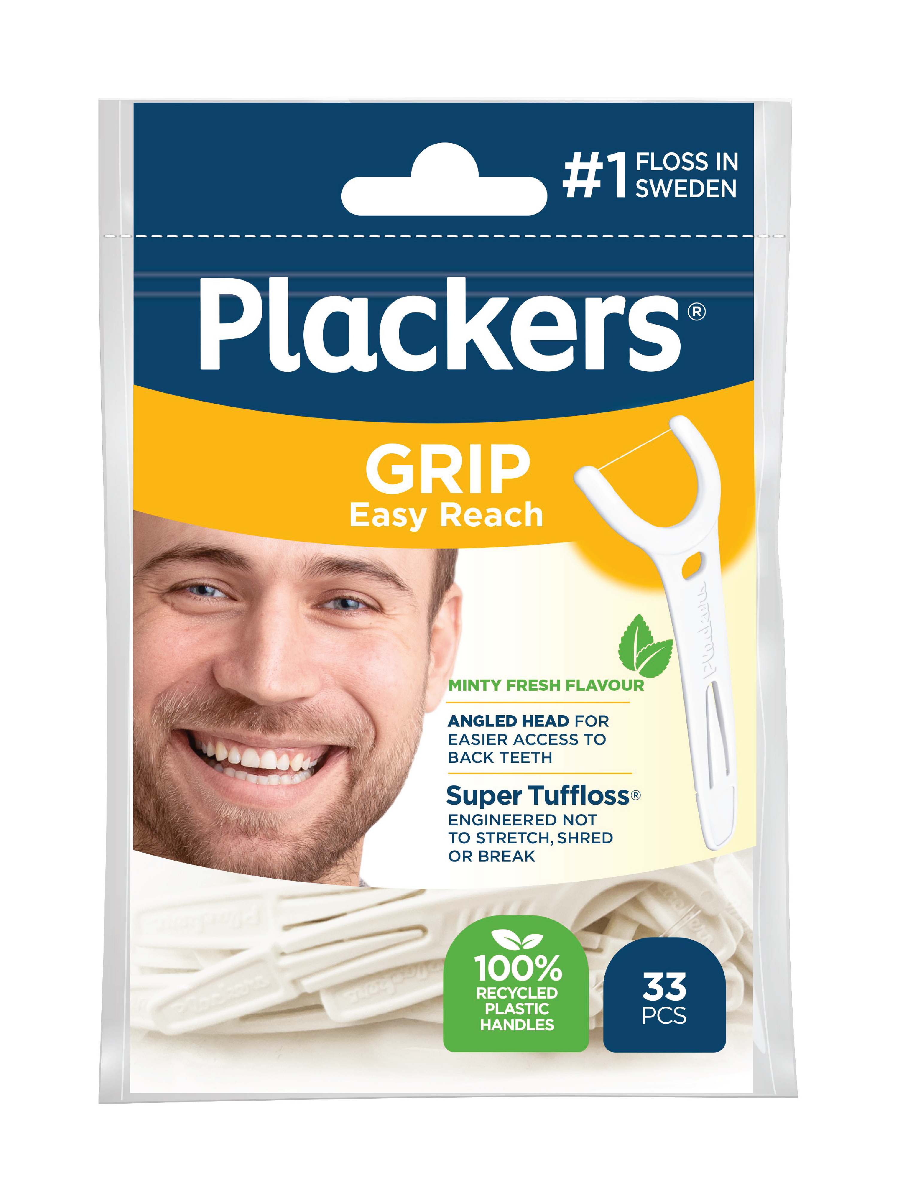 Plackers Grip Tanntrådbøyle, 33 stk.