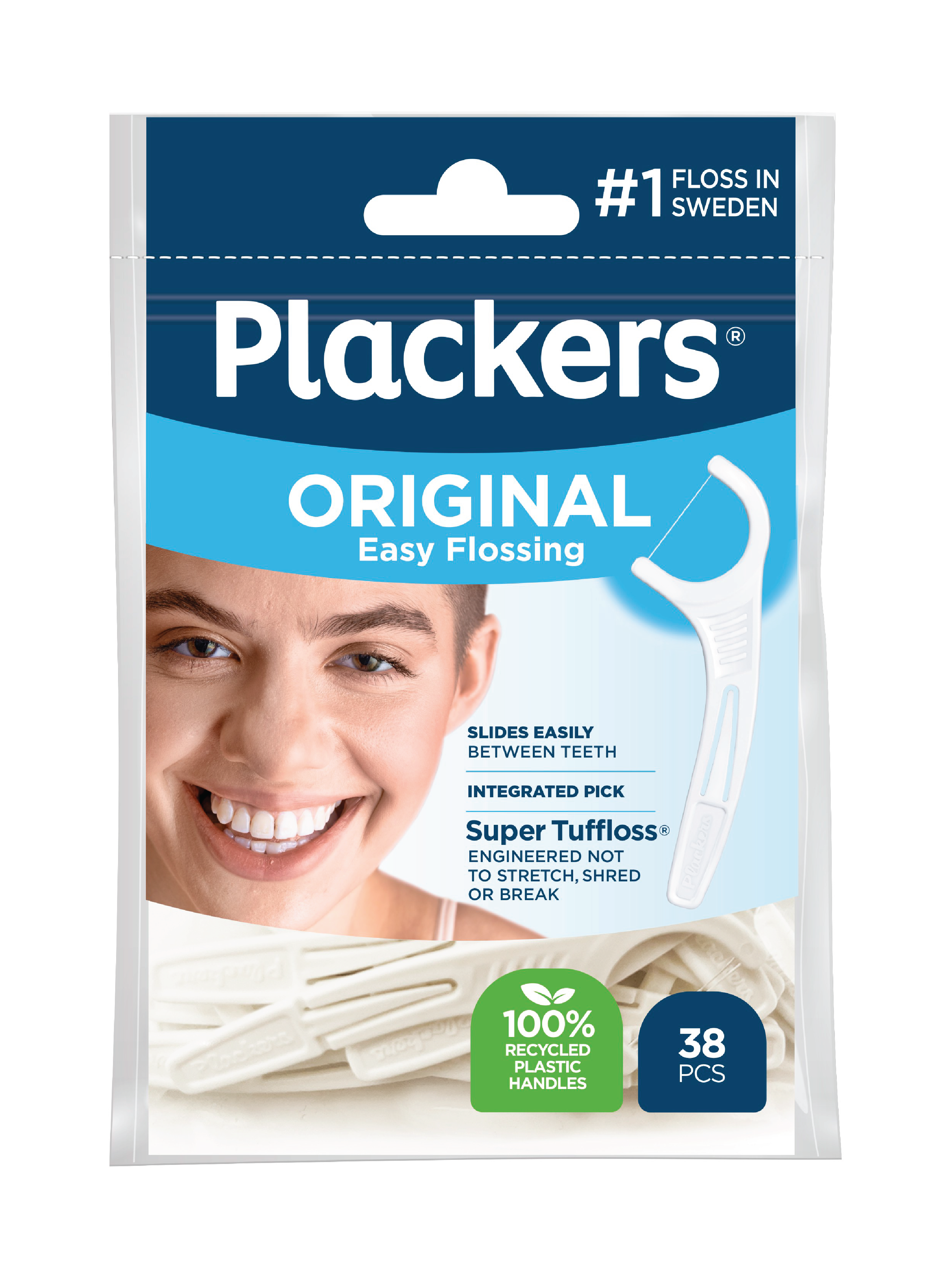 Plackers Original Tanntrådbøyle, 38 stk.