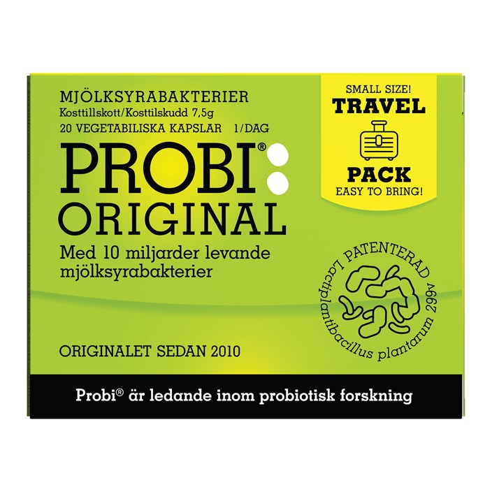 Probi Original Travel Pack Kapsler 20 Stk Friskere Mage Farmasietno 2095