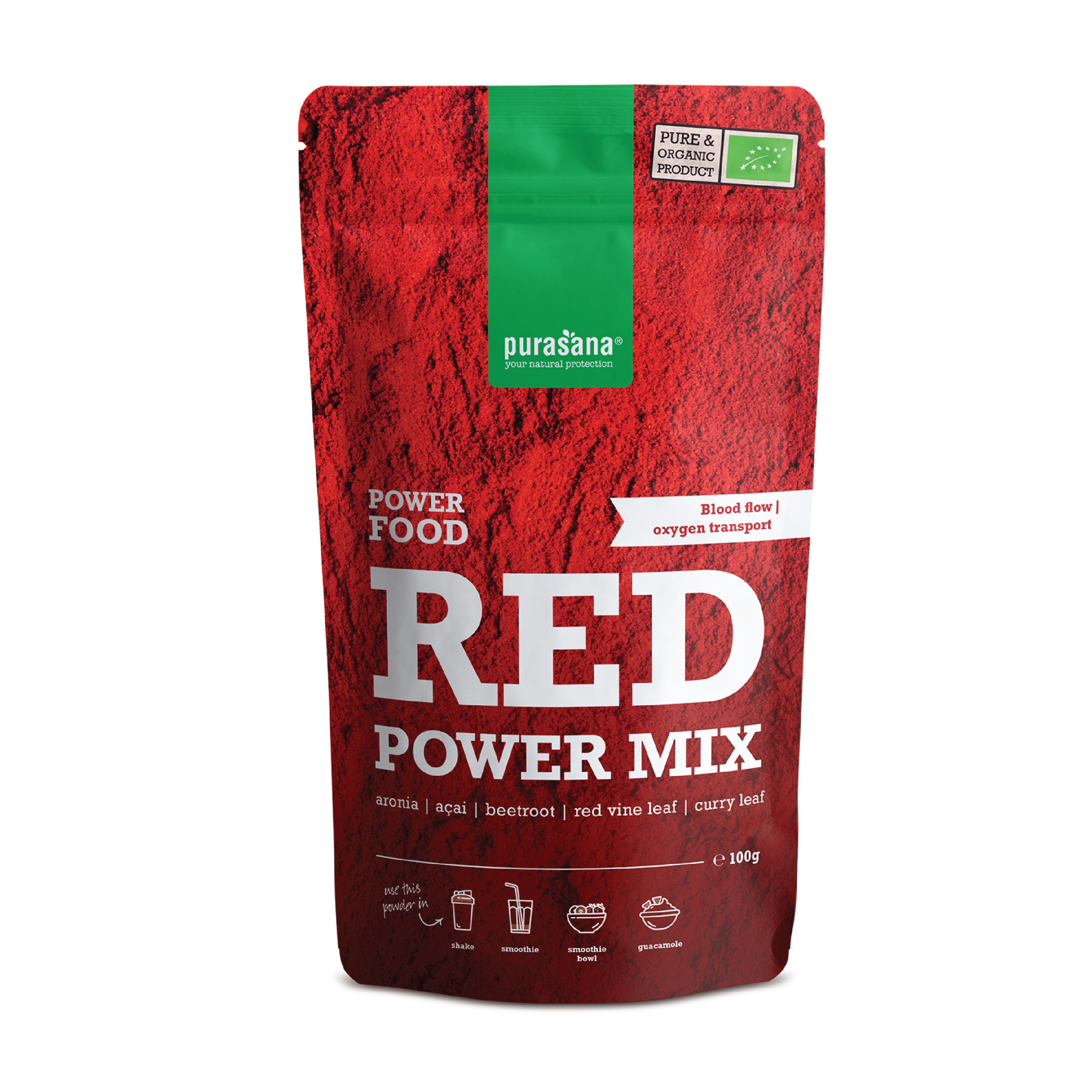 Purasana Red Power Mix Powder, 100 g