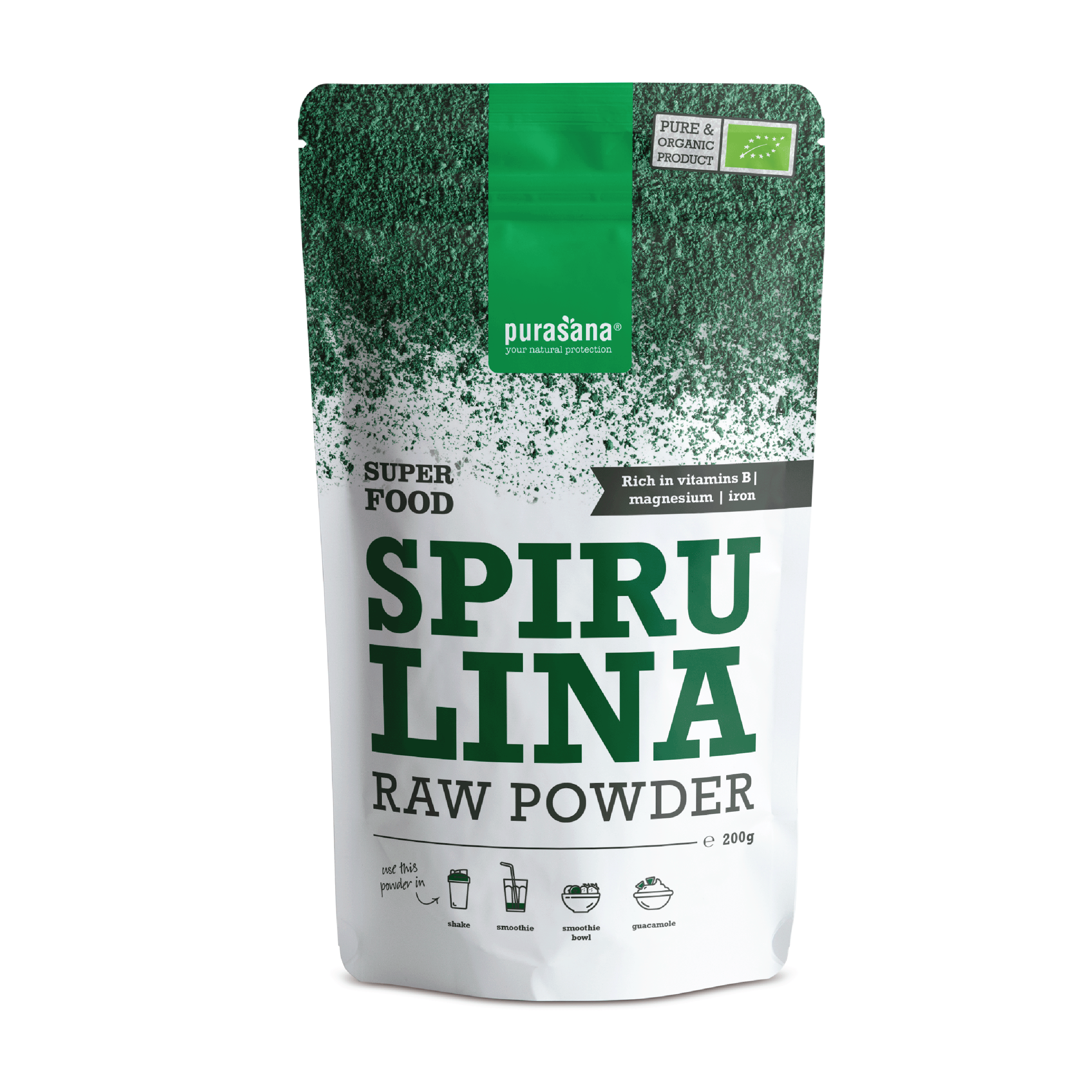 Purasana Spirulina Powder, 200 g