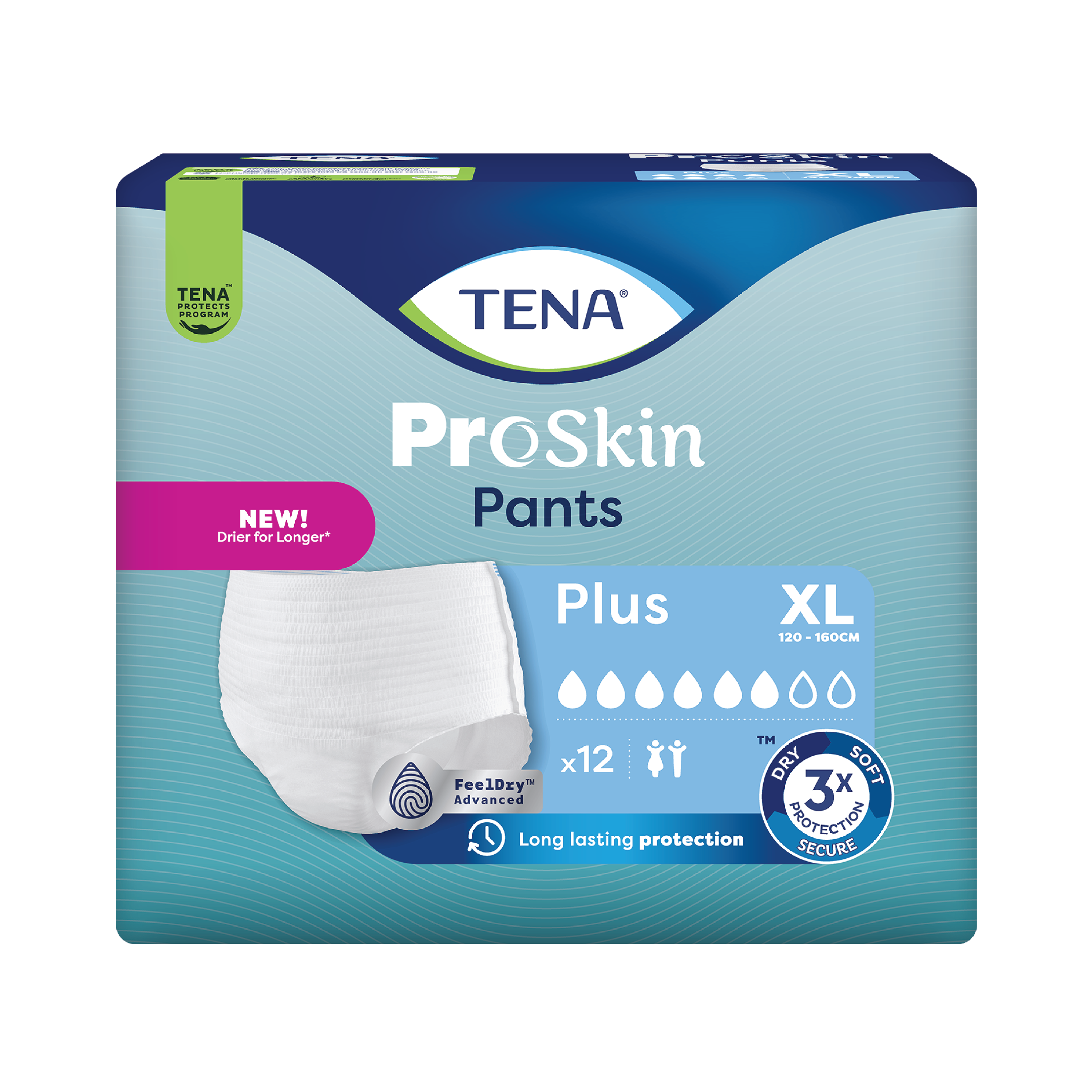 Tena Pants Plus Classic, Extra Large, 12 stk.