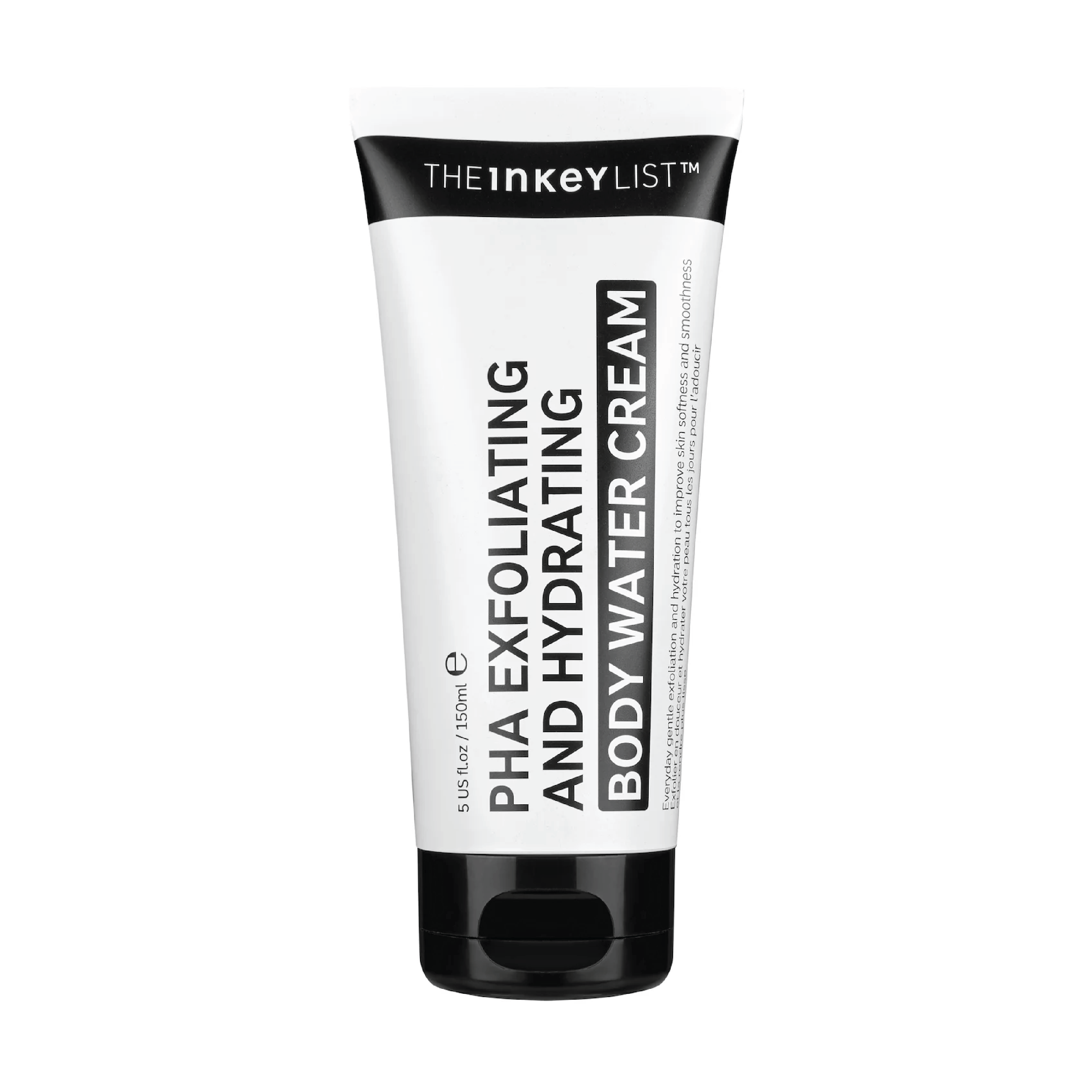 The Inkey List PHA Exfoliating and Hydrating Body Water Cream, 150 ml