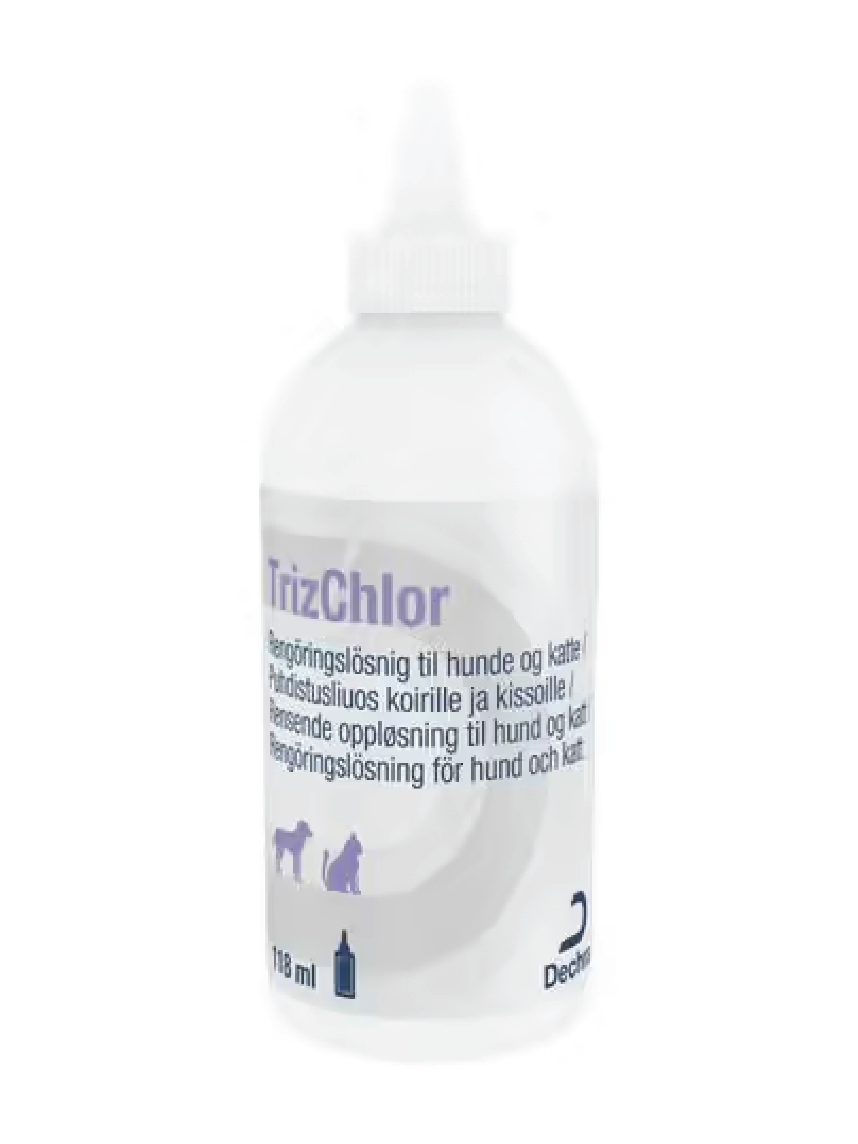 TrizChlor Rengjøringsoppløsning til hund og katt, 118 ml