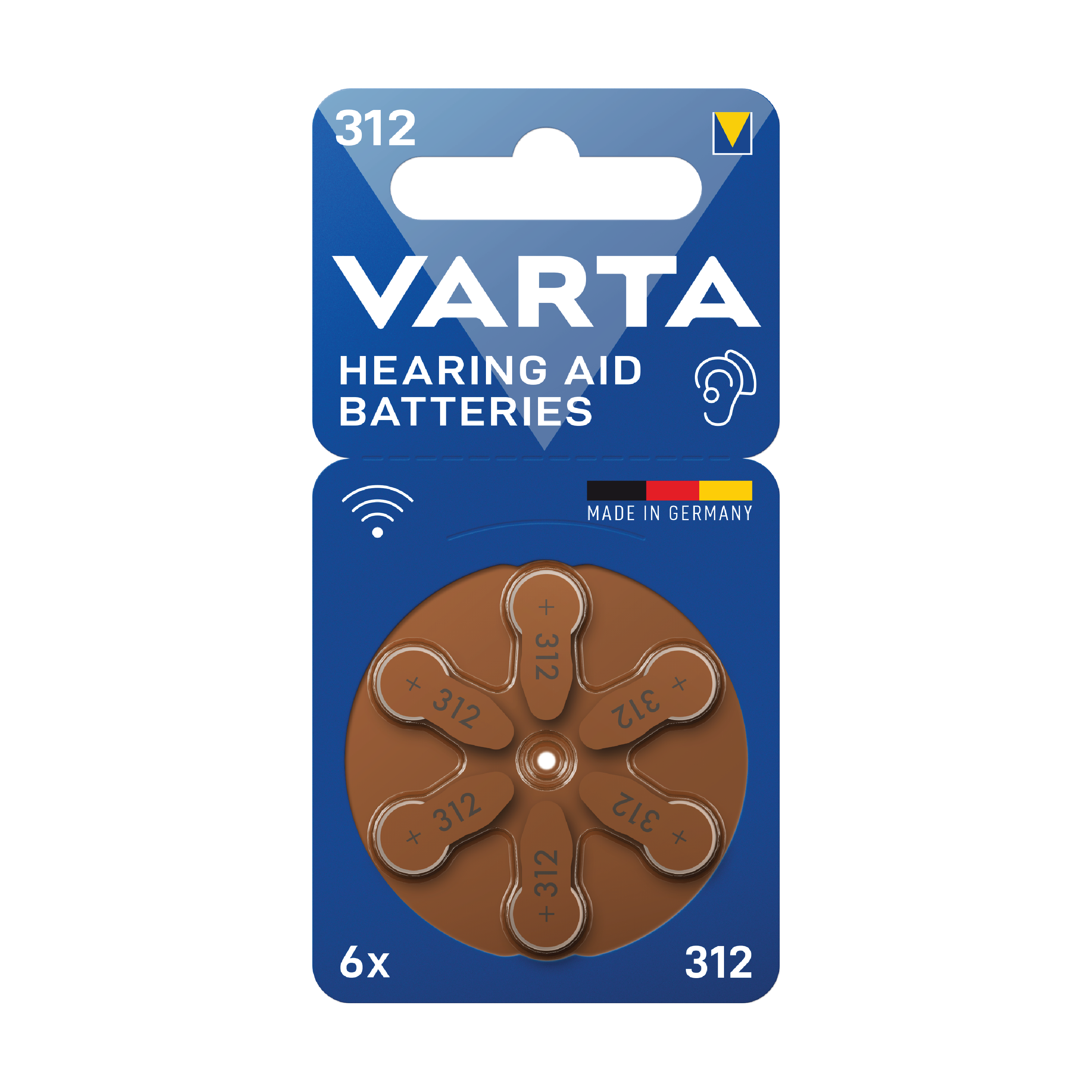 Varta Batteri høreapparat V312, 6 stk.