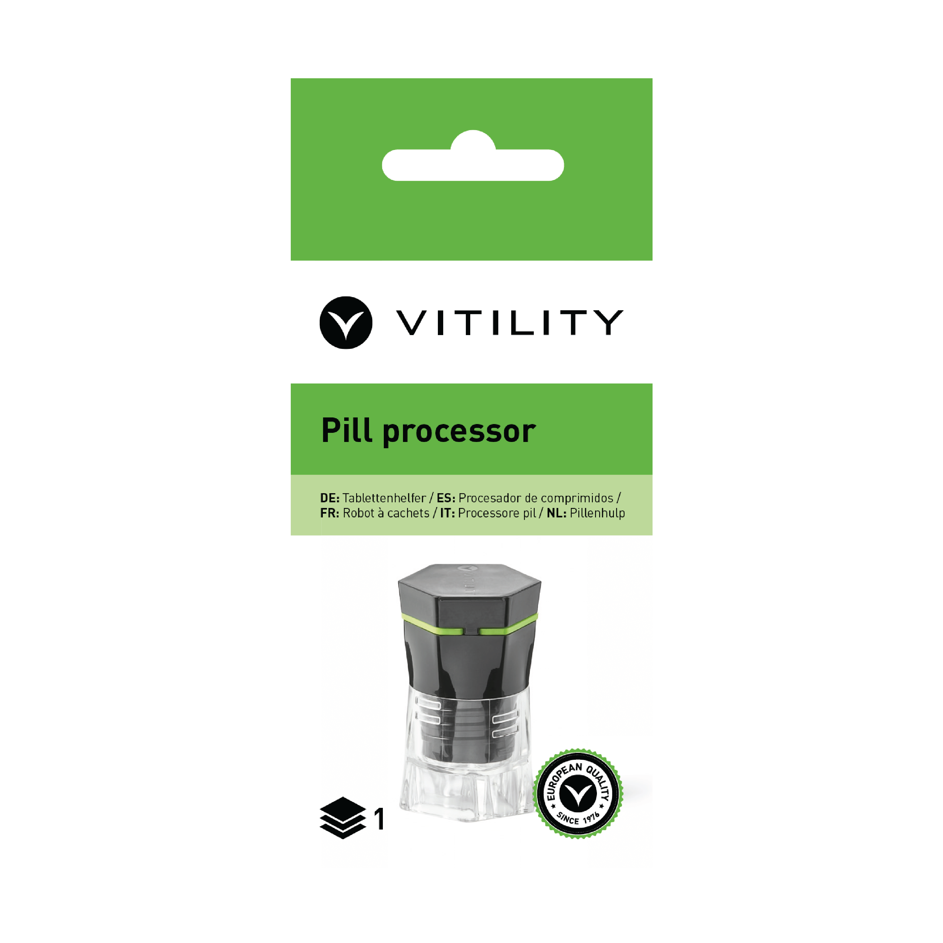 Vitility Pilleprosessor, 1 stk