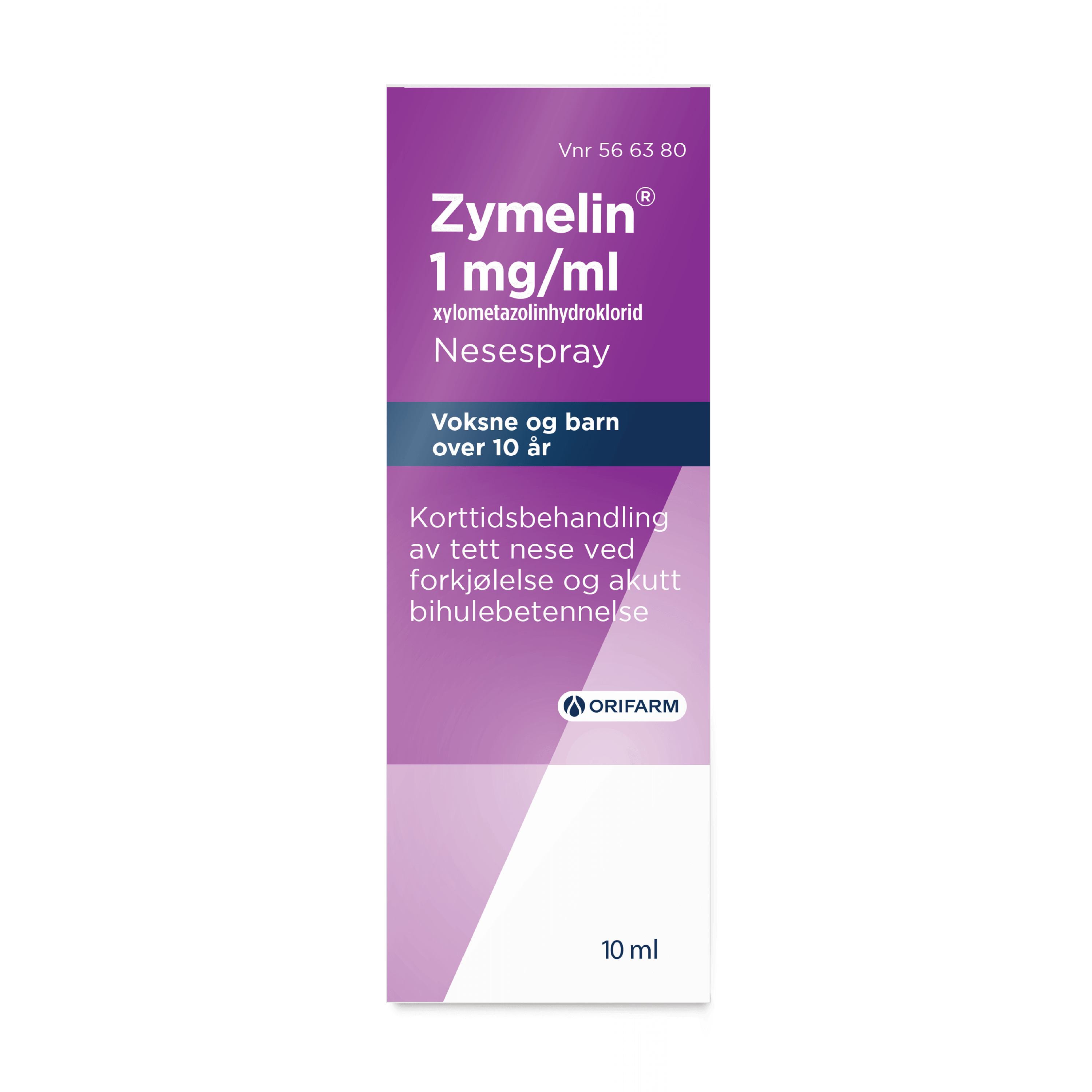 Zymelin 1 mg/ml nesespray, 10 ml